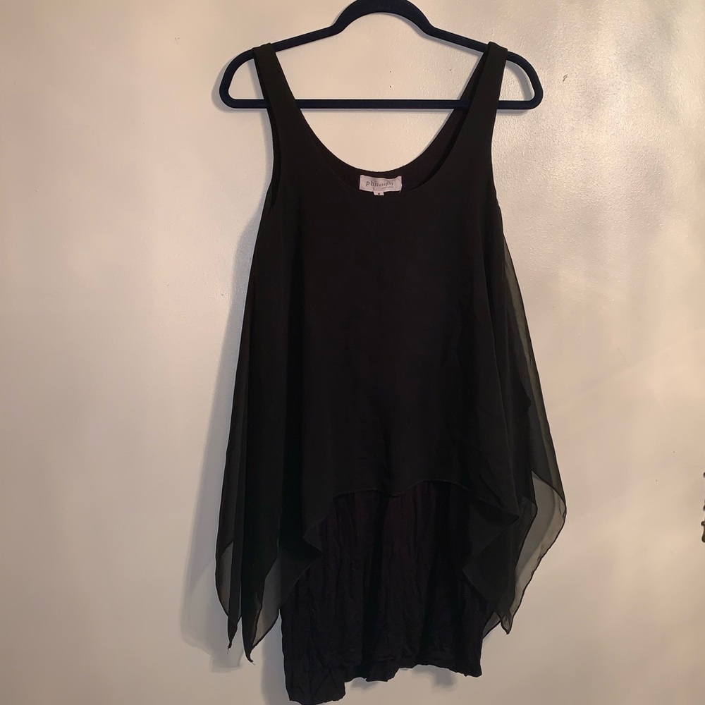 Black layered top